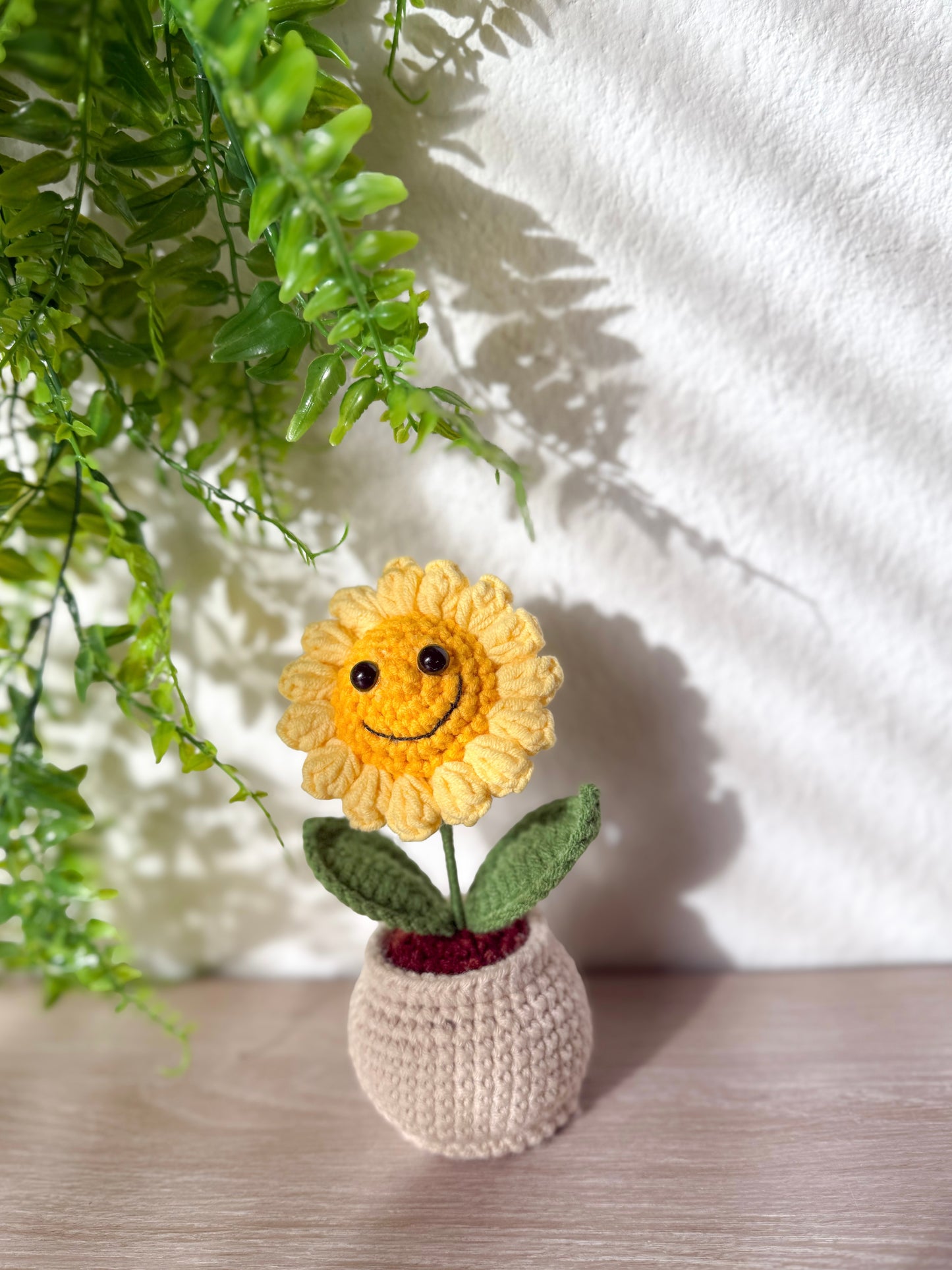 Smiley Sunflower Pot